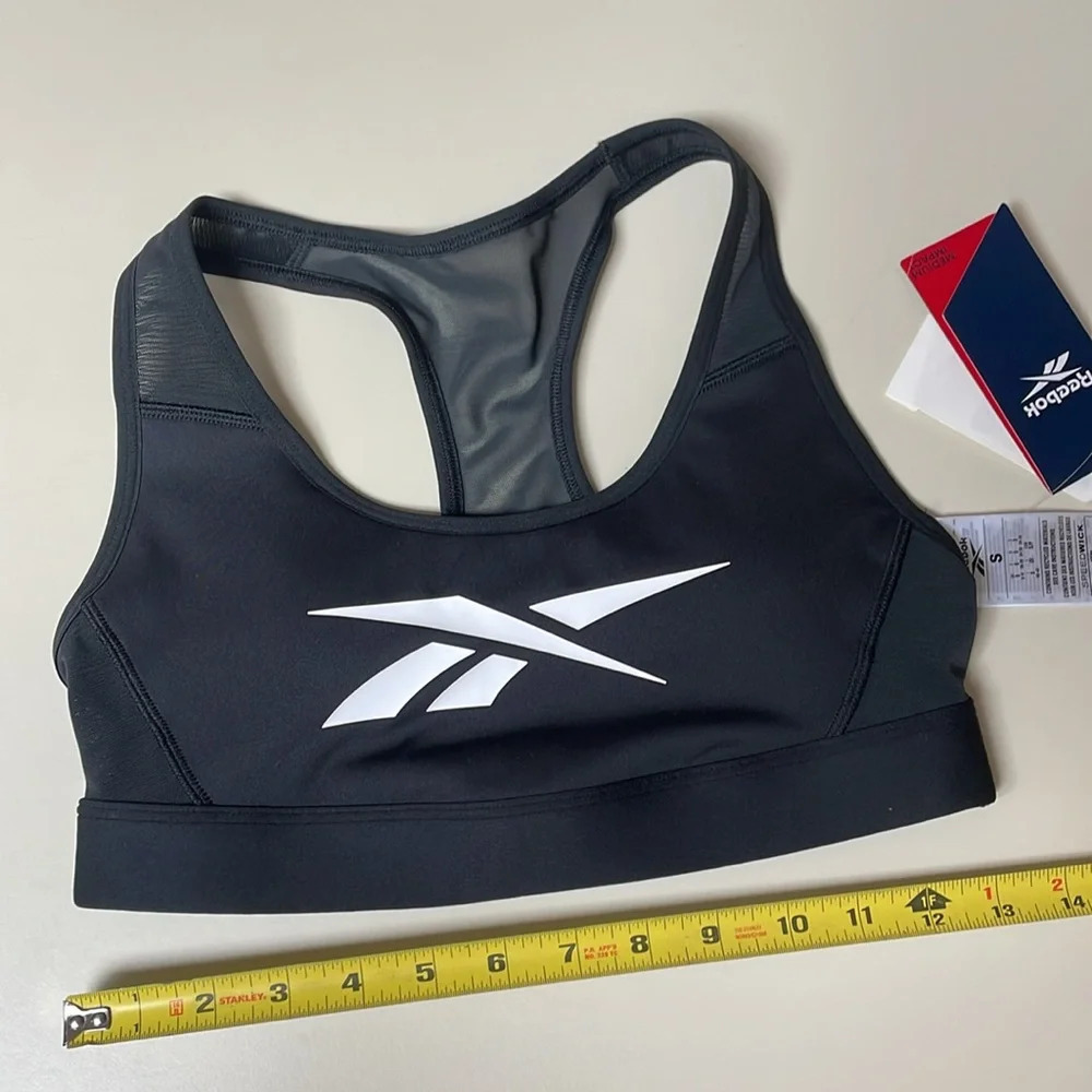 Reebok NWT Hero Racer Back Sports Bra Women’s S Medium Impact Running Athletic - Picture 10 of 11